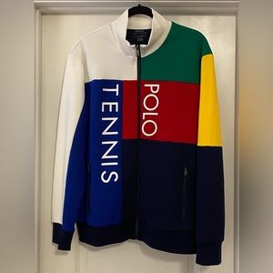 Polo Ralph Lauren Tennis Performance Colorblock Track Jacket L Large